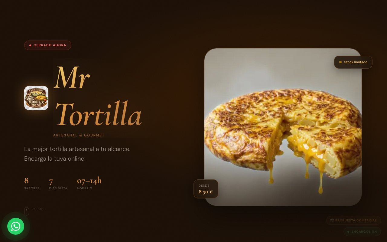 Captura de la portada de montes.vercel.app